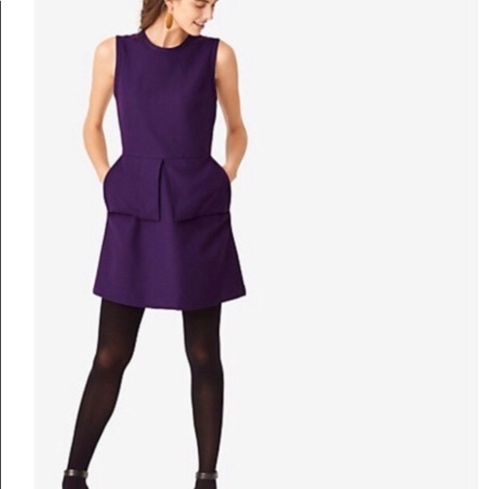 Kate Spade purple peplum dress